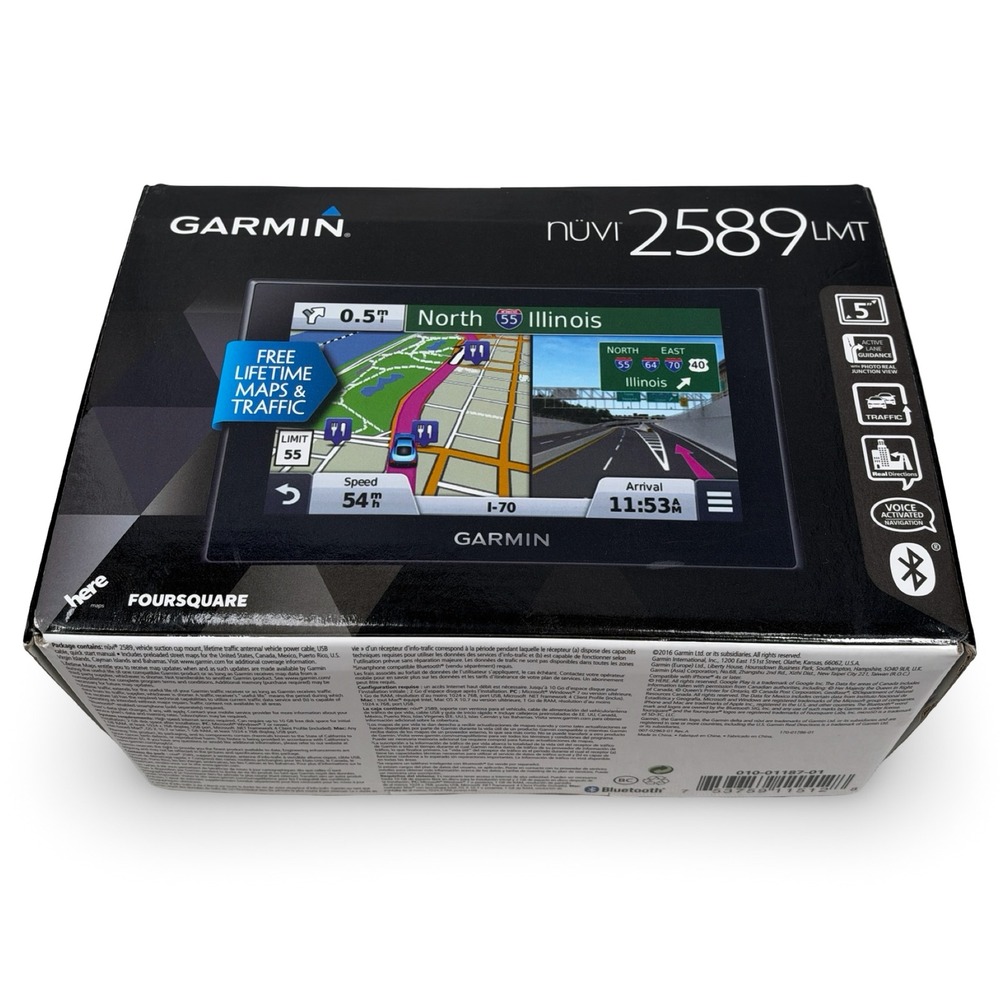 Garmin nuvi 2589LMT GPS Navigator Bluetooth Lifetime Maps Traffic 010-01187-01